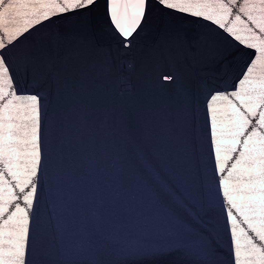 Navy Women’s Vineyard Vines Polo, Sm.